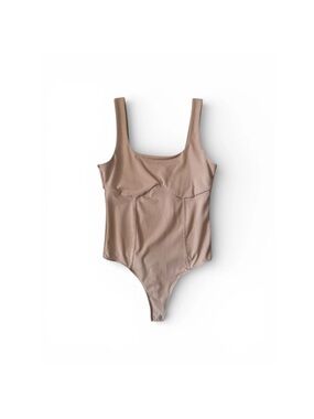 Abercrombie & Fitch tan Scoop-Style Bodysuit